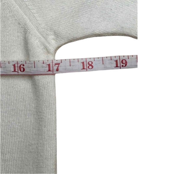 RODIER Cream Stretch Knit Top Size 38 - Picture 6 of 8